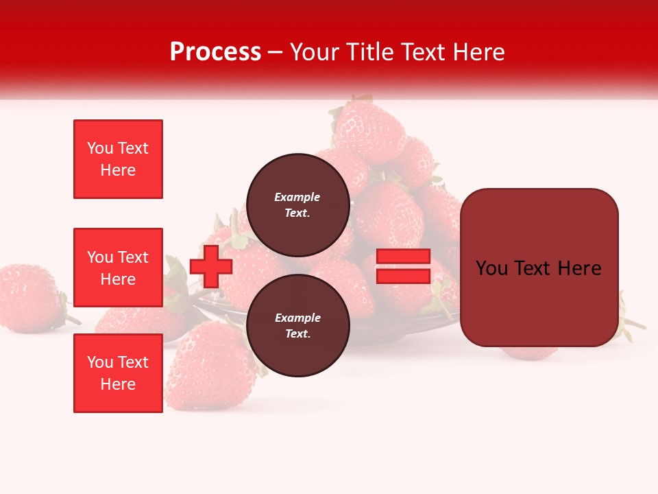 Plate With Strawberries PowerPoint Template