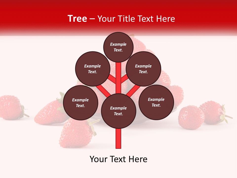 Plate With Strawberries PowerPoint Template