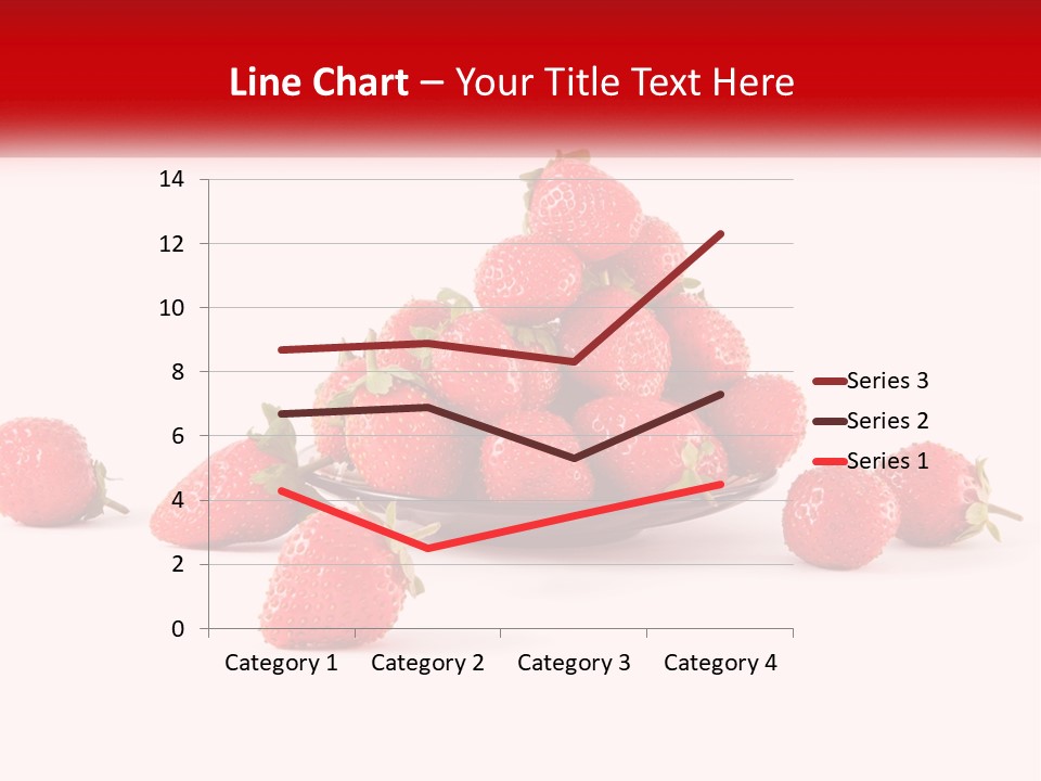 Plate With Strawberries PowerPoint Template