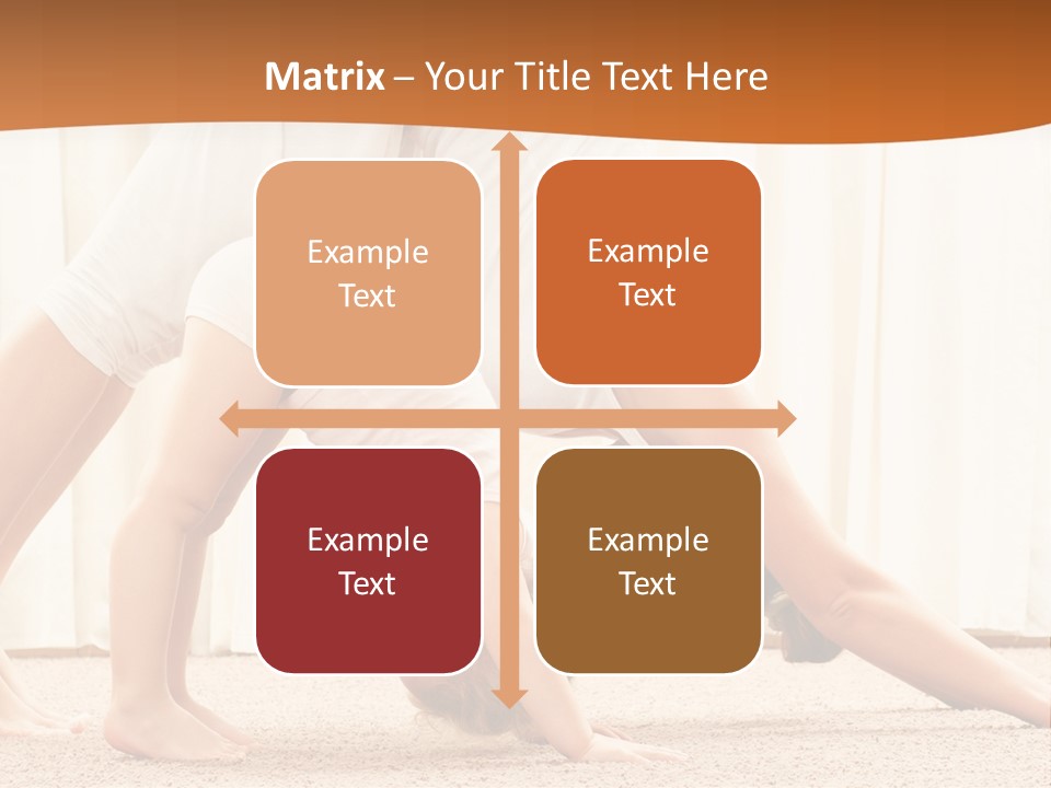 Mom And Baby Doing Exercises PowerPoint Template