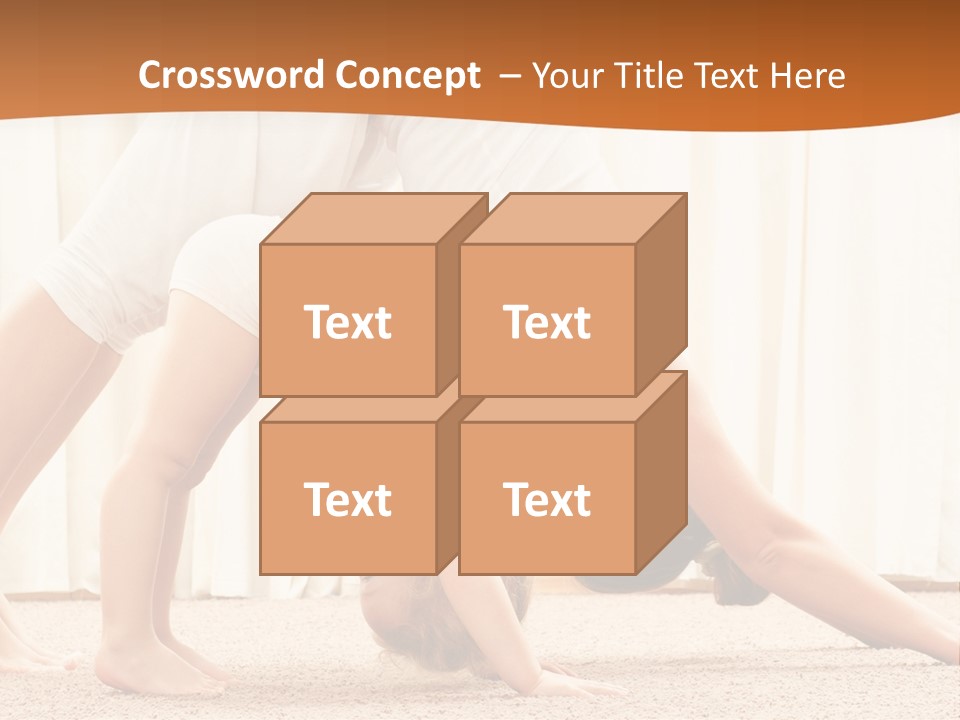 Mom And Baby Doing Exercises PowerPoint Template