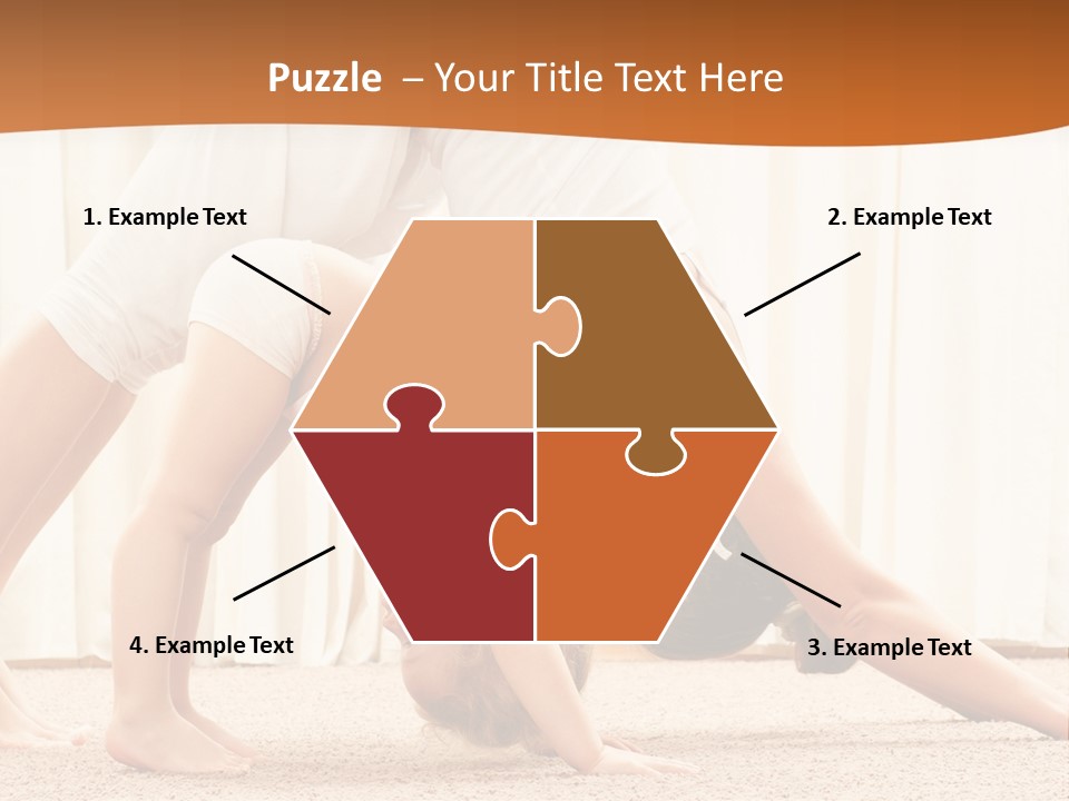 Mom And Baby Doing Exercises PowerPoint Template