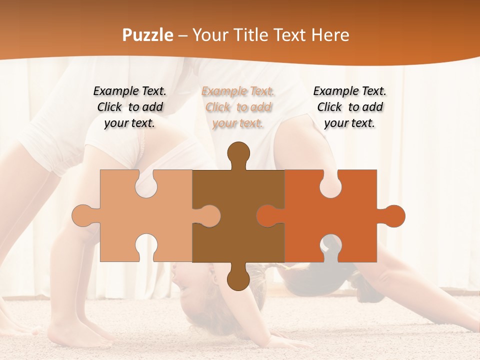 Mom And Baby Doing Exercises PowerPoint Template