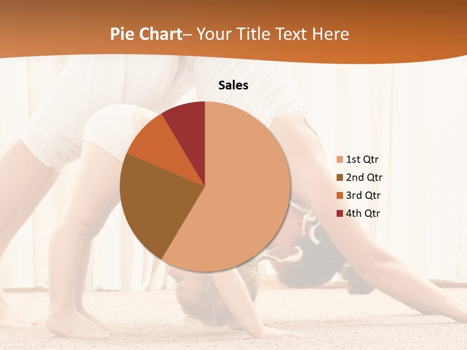 Mom And Baby Doing Exercises PowerPoint Template