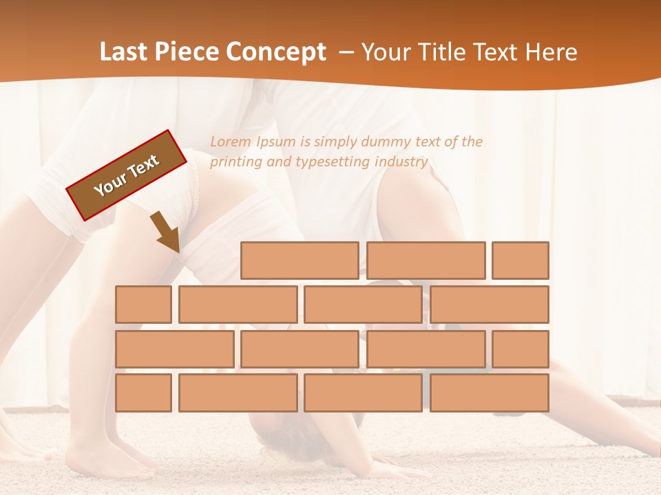 Mom And Baby Doing Exercises PowerPoint Template