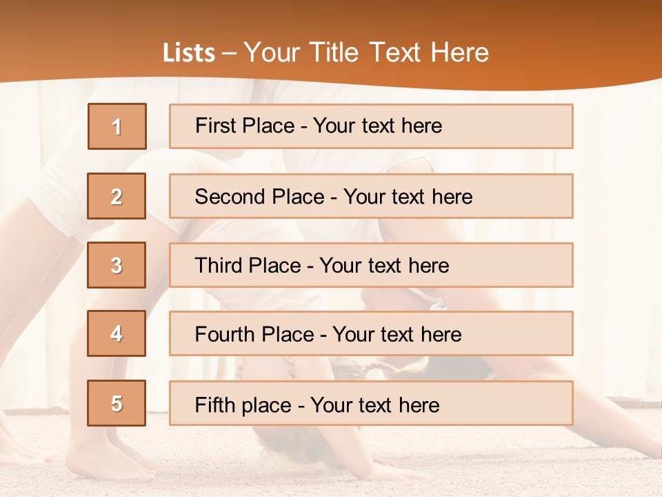 Mom And Baby Doing Exercises PowerPoint Template