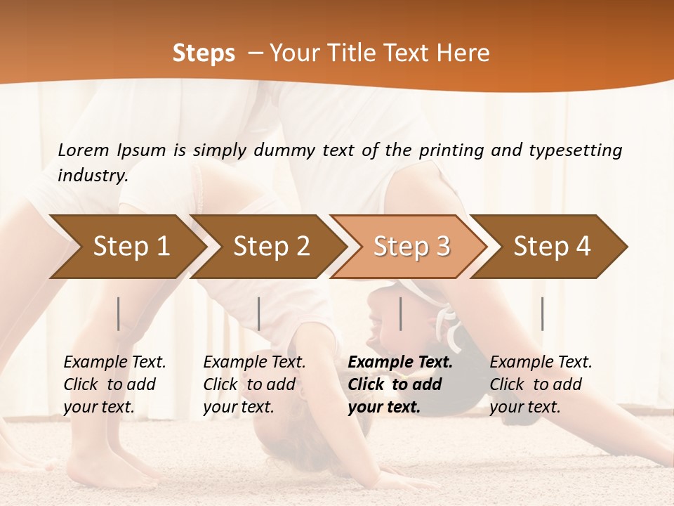 Mom And Baby Doing Exercises PowerPoint Template