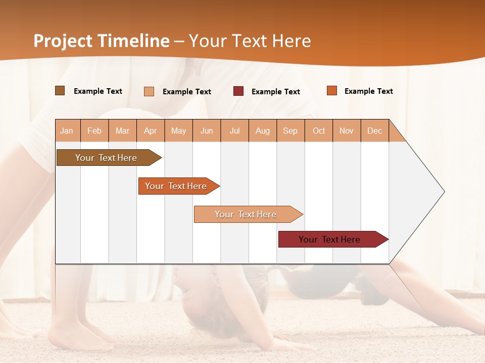 Mom And Baby Doing Exercises PowerPoint Template