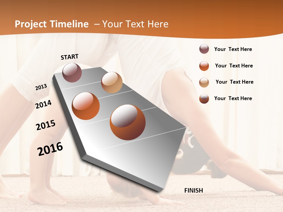 Mom And Baby Doing Exercises PowerPoint Template