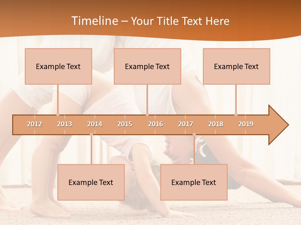 Mom And Baby Doing Exercises PowerPoint Template