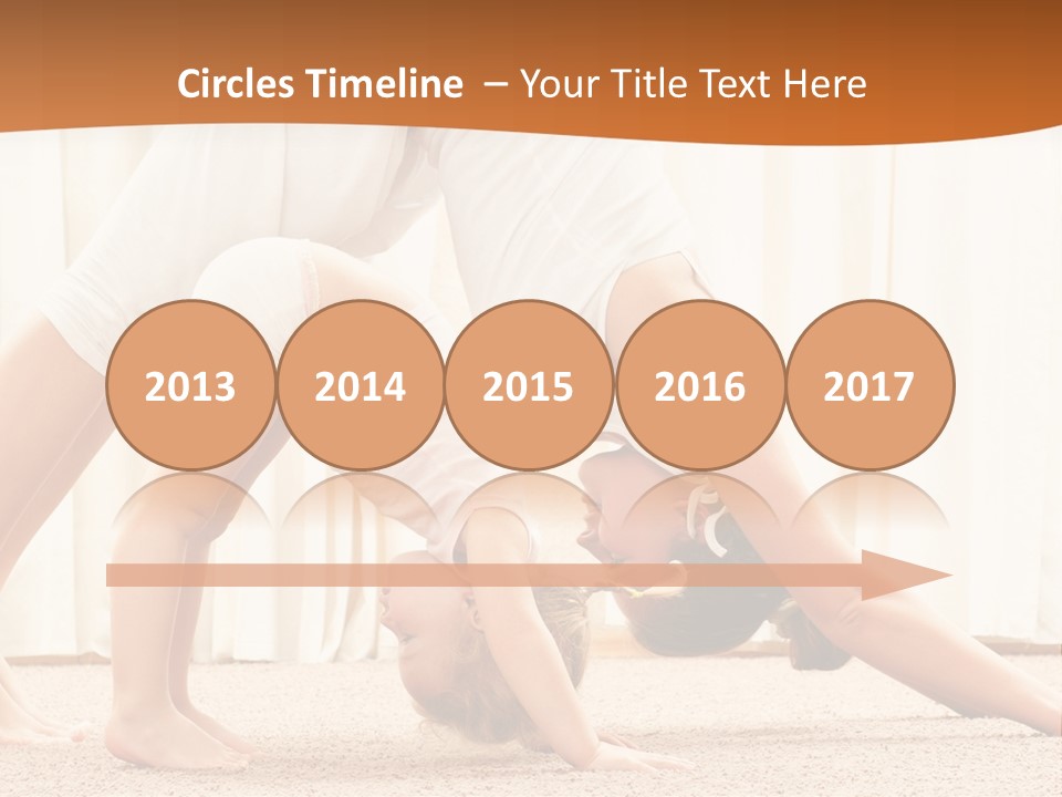 Mom And Baby Doing Exercises PowerPoint Template