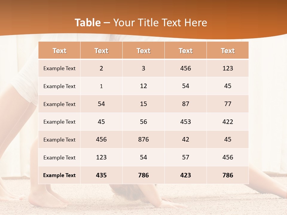 Mom And Baby Doing Exercises PowerPoint Template