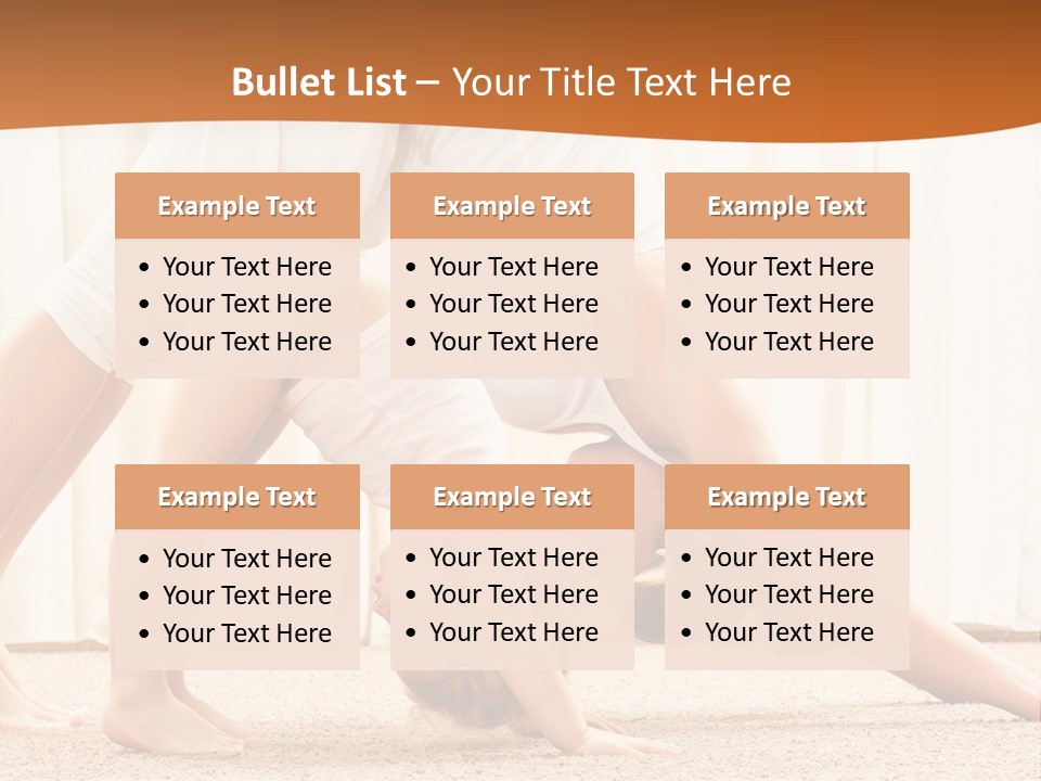 Mom And Baby Doing Exercises PowerPoint Template