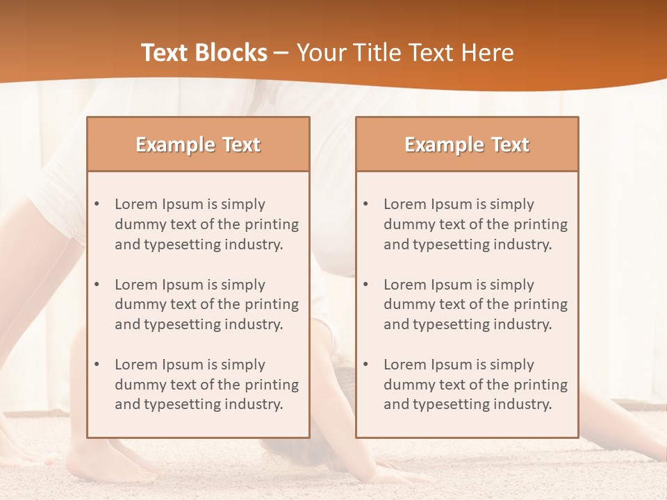 Mom And Baby Doing Exercises PowerPoint Template