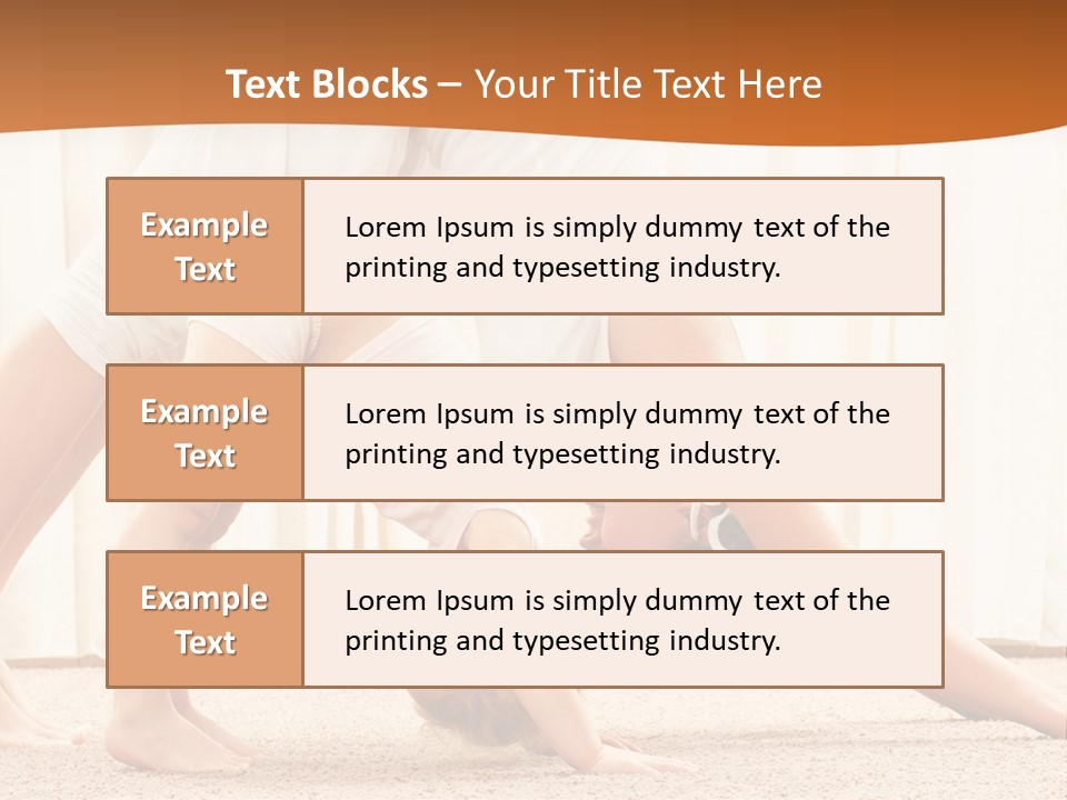 Mom And Baby Doing Exercises PowerPoint Template