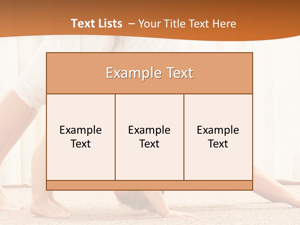 Mom And Baby Doing Exercises PowerPoint Template