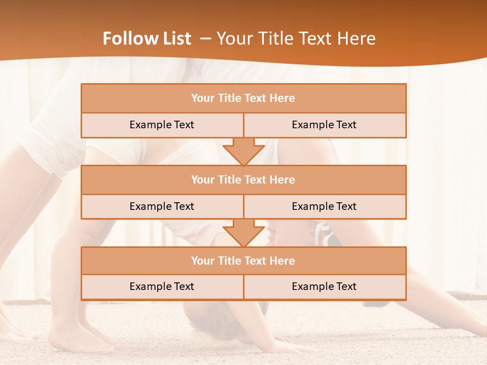 Mom And Baby Doing Exercises PowerPoint Template