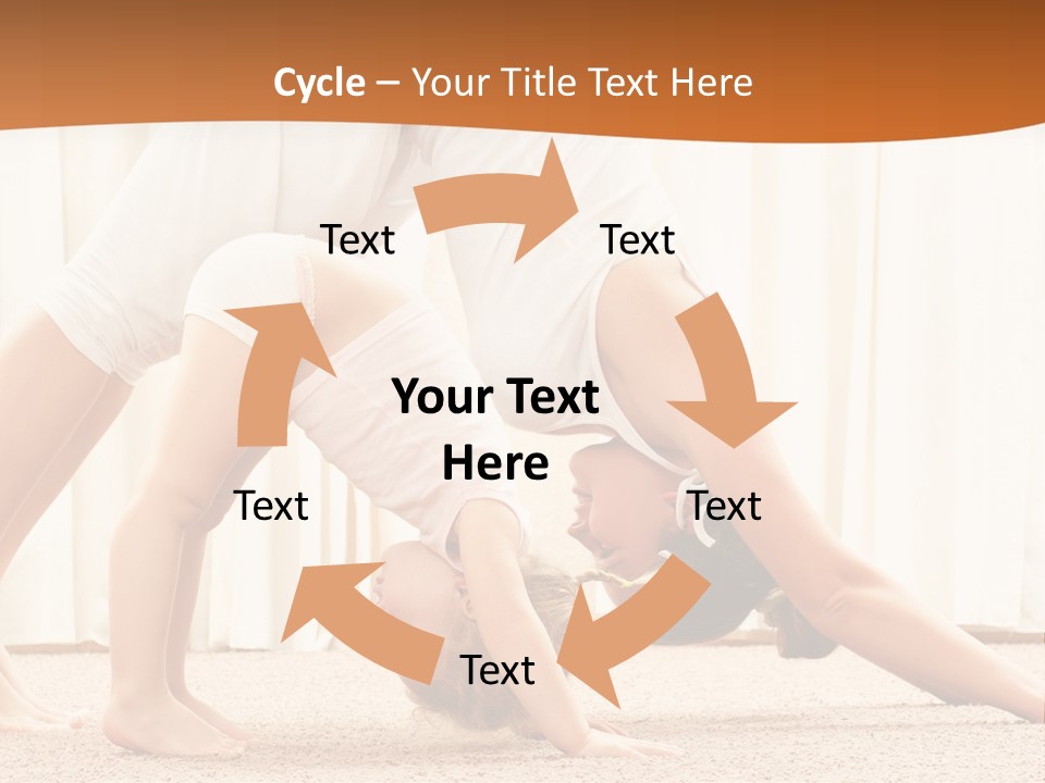 Mom And Baby Doing Exercises PowerPoint Template