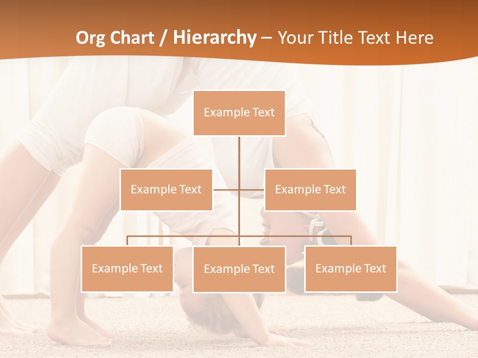 Mom And Baby Doing Exercises PowerPoint Template