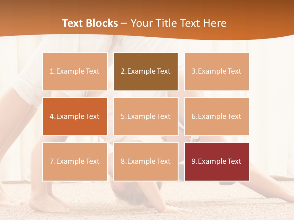 Mom And Baby Doing Exercises PowerPoint Template