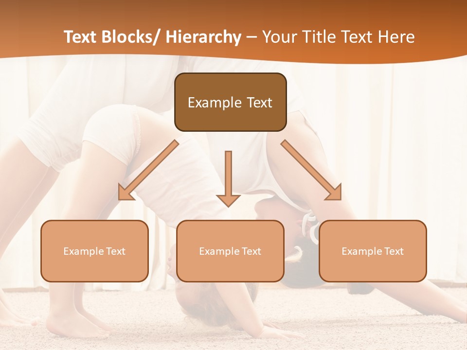 Mom And Baby Doing Exercises PowerPoint Template