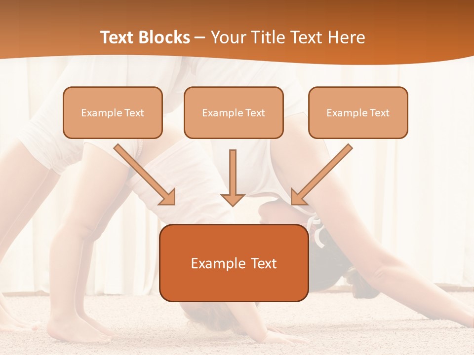 Mom And Baby Doing Exercises PowerPoint Template