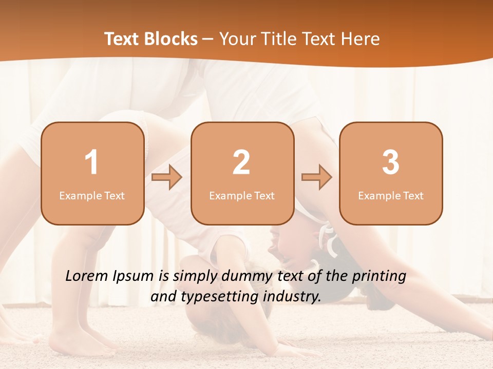 Mom And Baby Doing Exercises PowerPoint Template