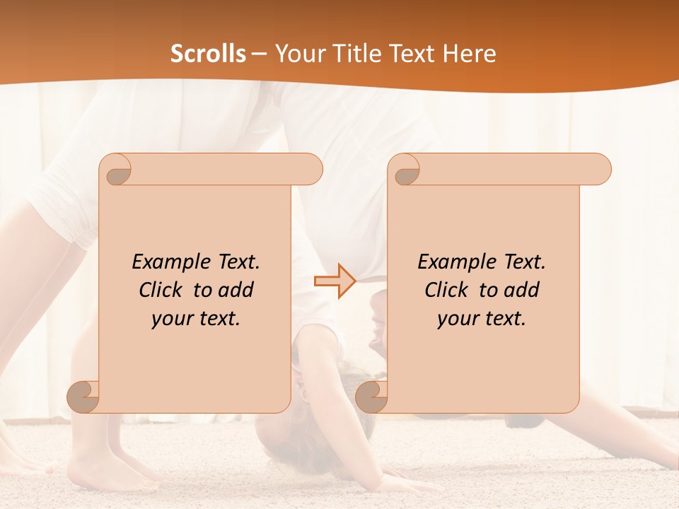 Mom And Baby Doing Exercises PowerPoint Template