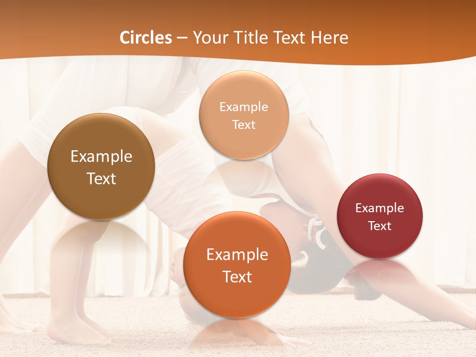 Mom And Baby Doing Exercises PowerPoint Template