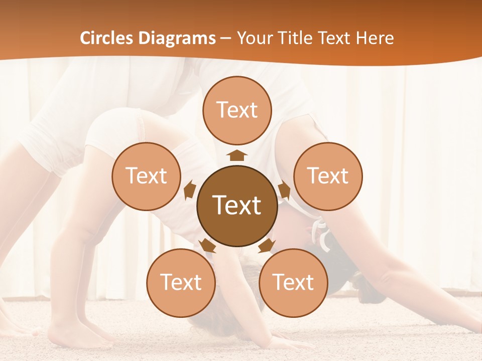 Mom And Baby Doing Exercises PowerPoint Template