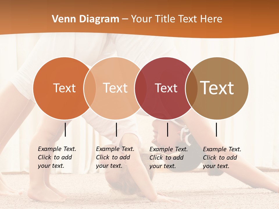 Mom And Baby Doing Exercises PowerPoint Template