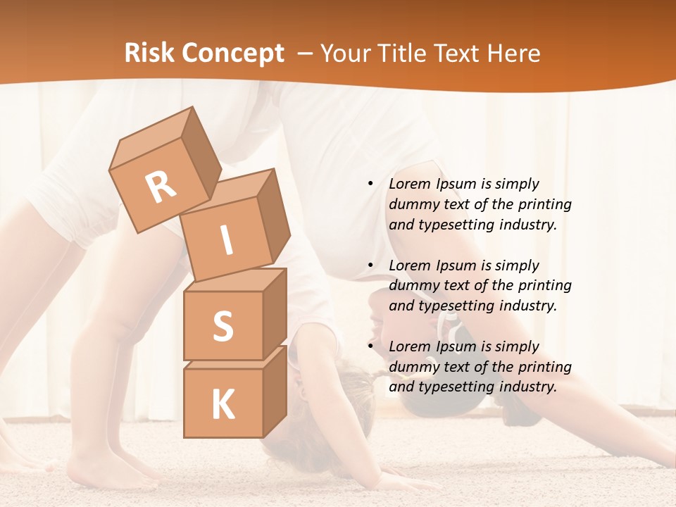 Mom And Baby Doing Exercises PowerPoint Template