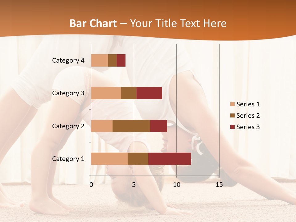 Mom And Baby Doing Exercises PowerPoint Template