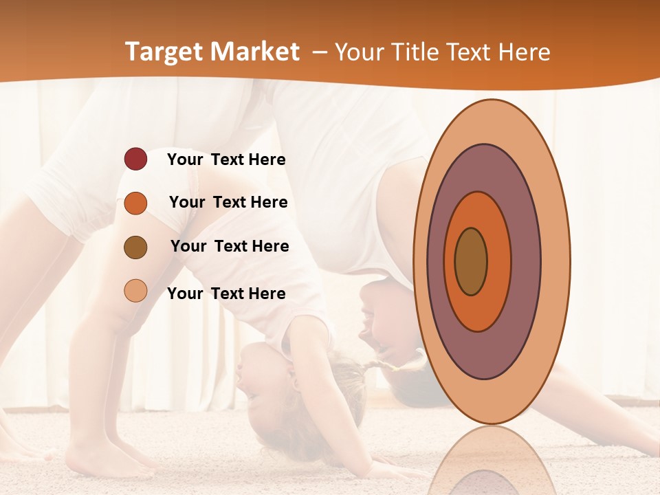 Mom And Baby Doing Exercises PowerPoint Template