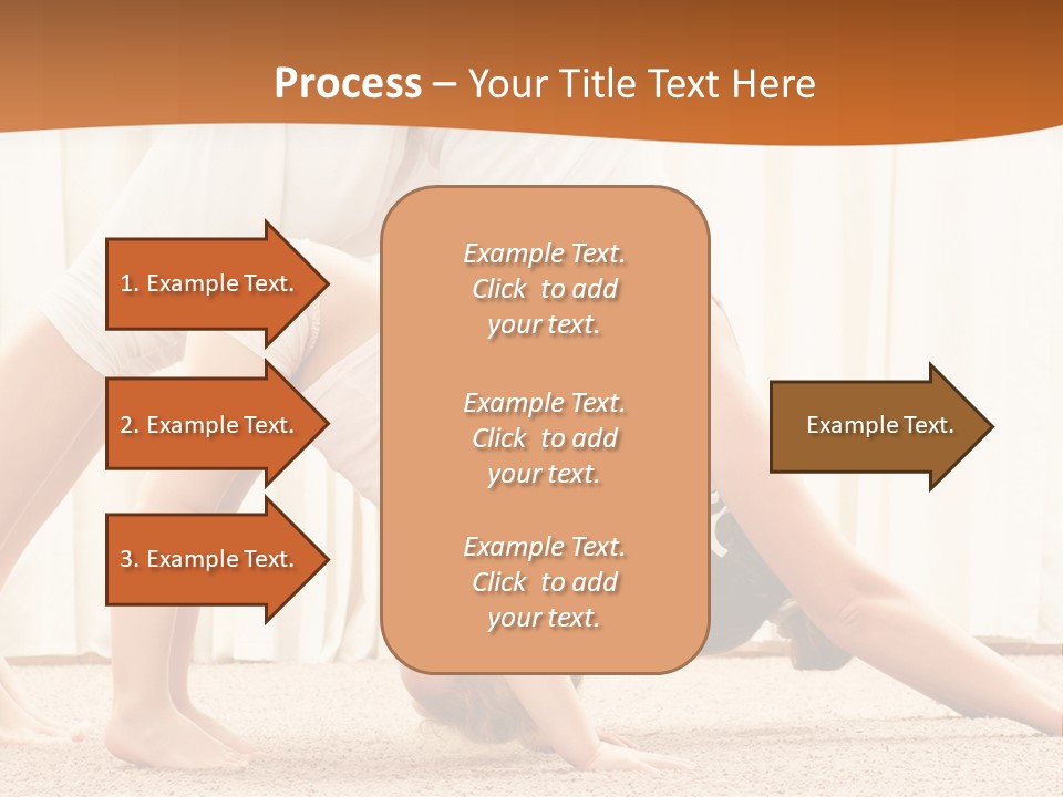 Mom And Baby Doing Exercises PowerPoint Template