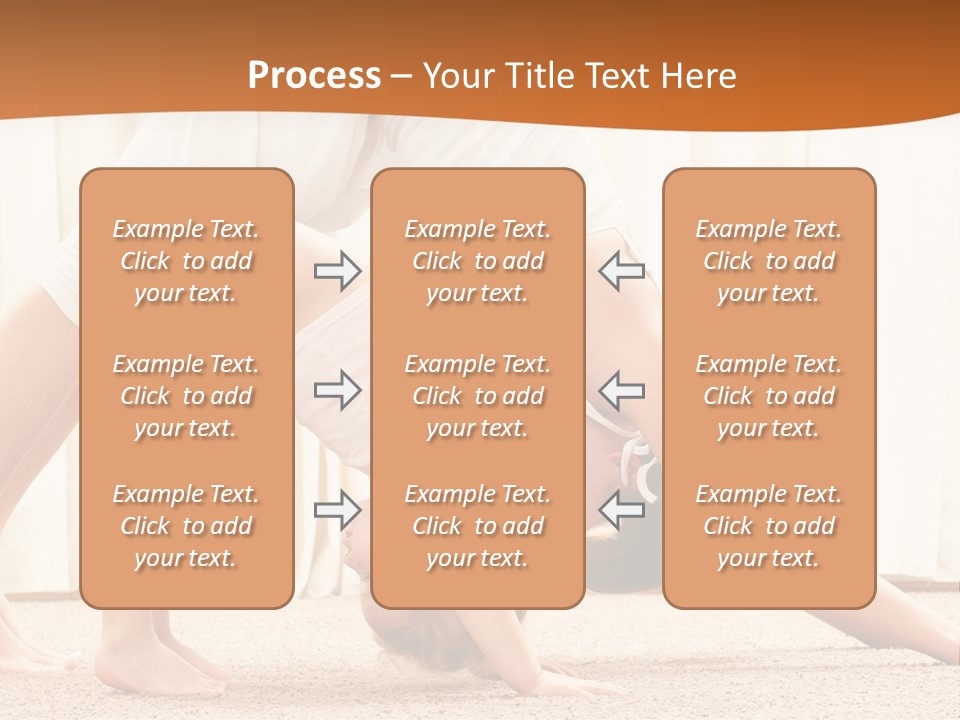 Mom And Baby Doing Exercises PowerPoint Template