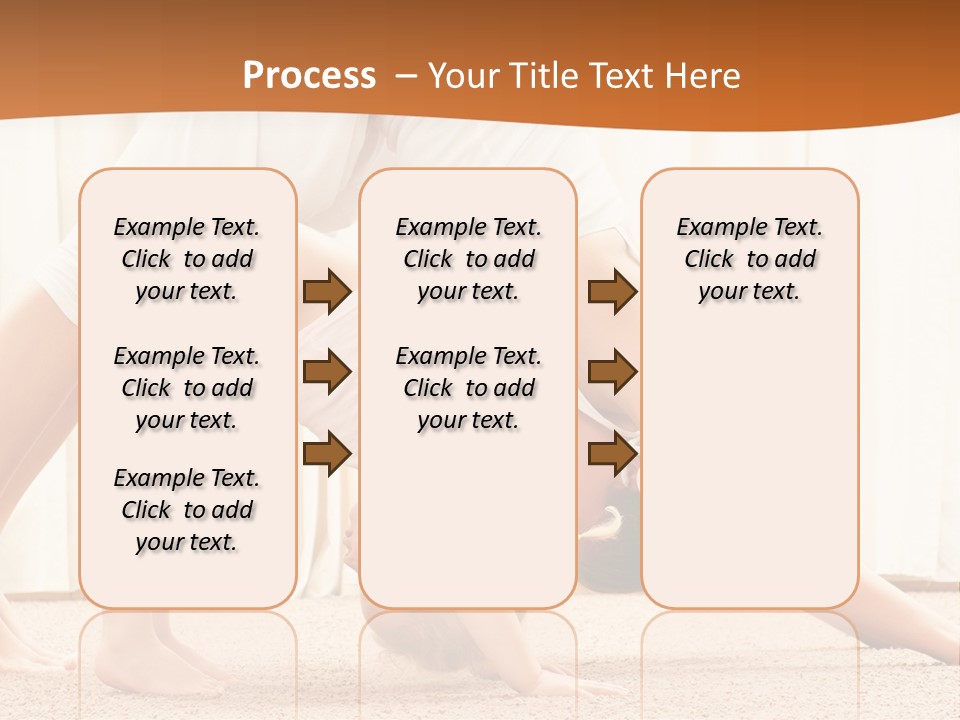 Mom And Baby Doing Exercises PowerPoint Template