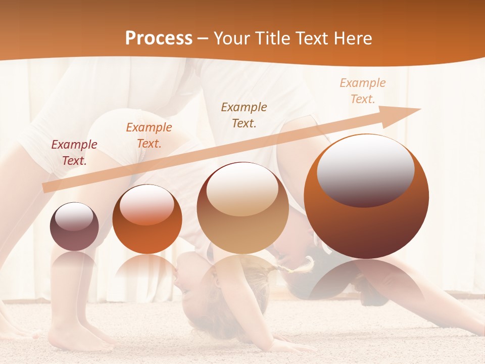 Mom And Baby Doing Exercises PowerPoint Template