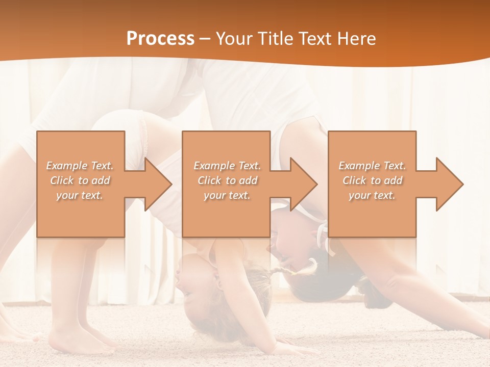 Mom And Baby Doing Exercises PowerPoint Template