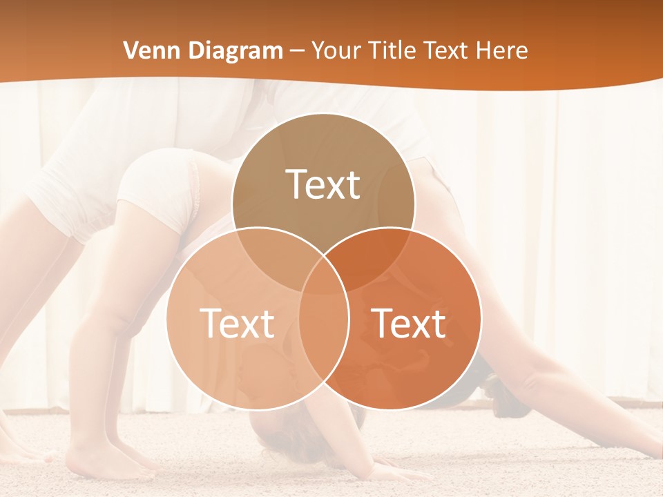 Mom And Baby Doing Exercises PowerPoint Template