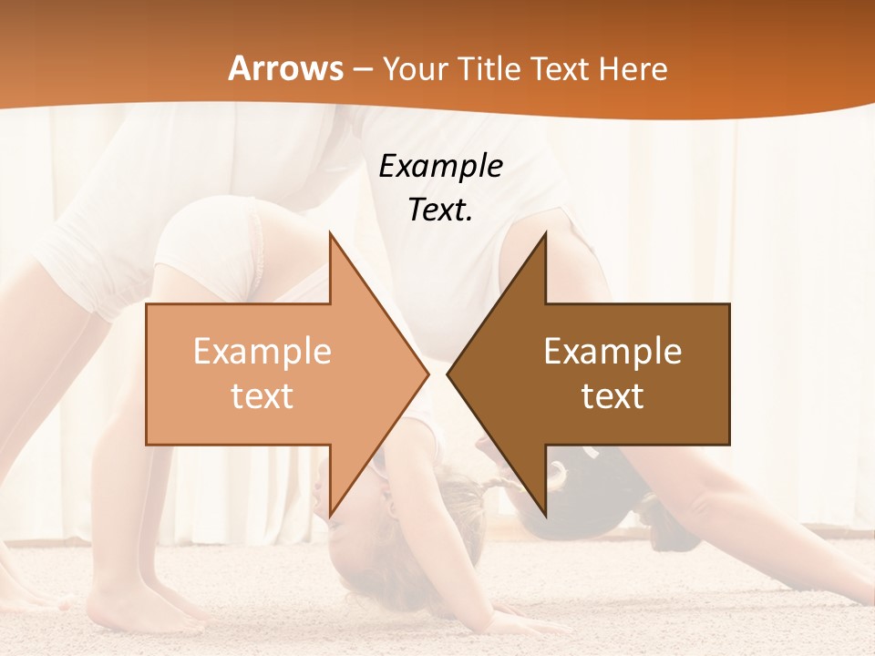 Mom And Baby Doing Exercises PowerPoint Template