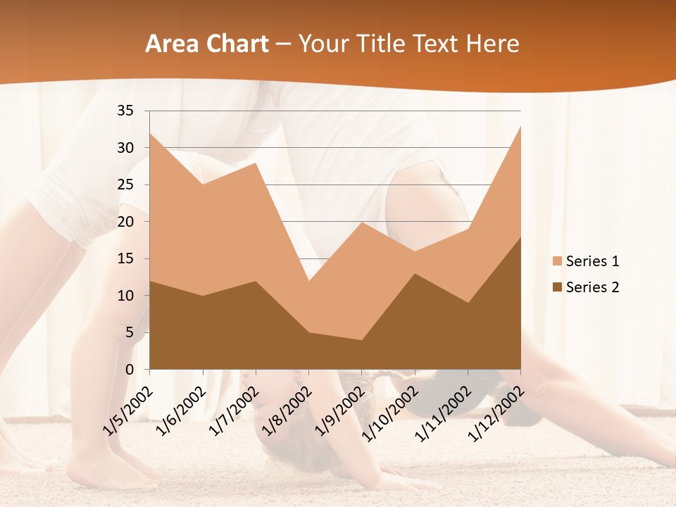 Mom And Baby Doing Exercises PowerPoint Template