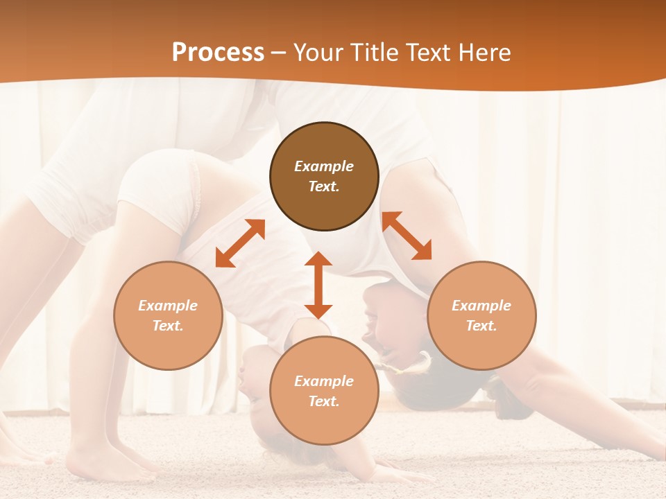 Mom And Baby Doing Exercises PowerPoint Template