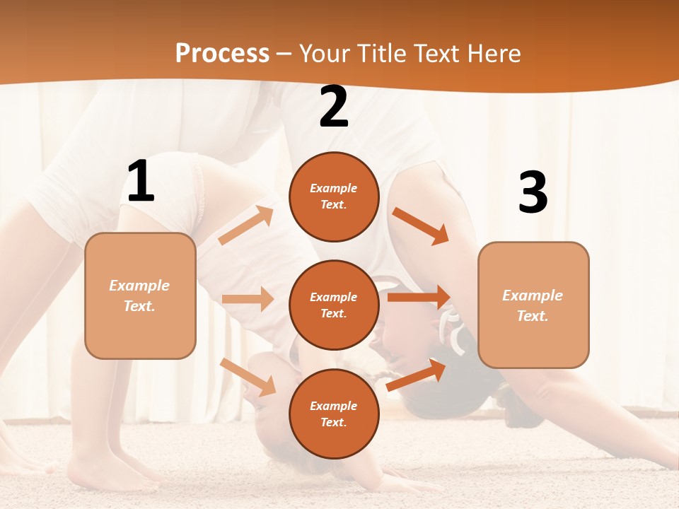 Mom And Baby Doing Exercises PowerPoint Template