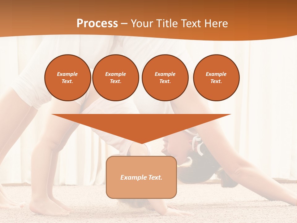 Mom And Baby Doing Exercises PowerPoint Template