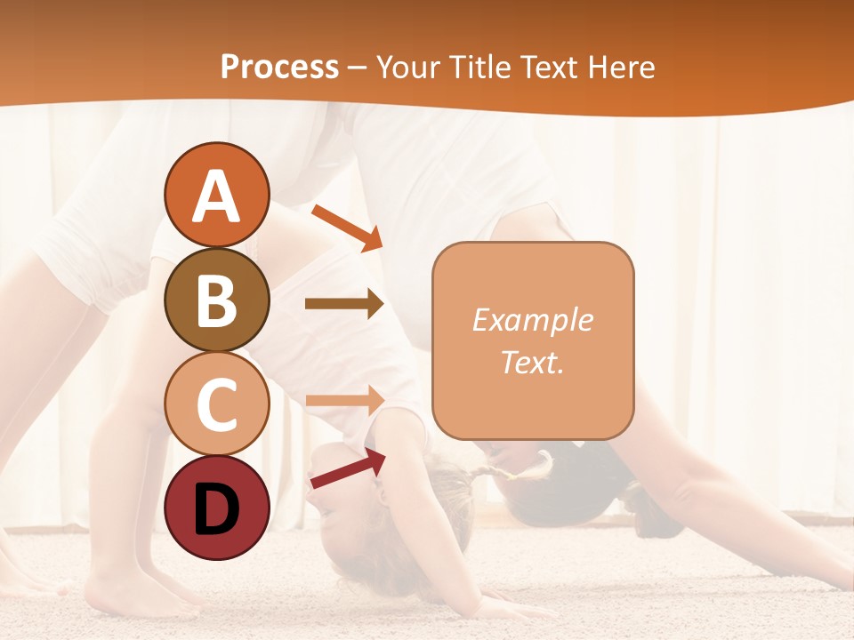 Mom And Baby Doing Exercises PowerPoint Template