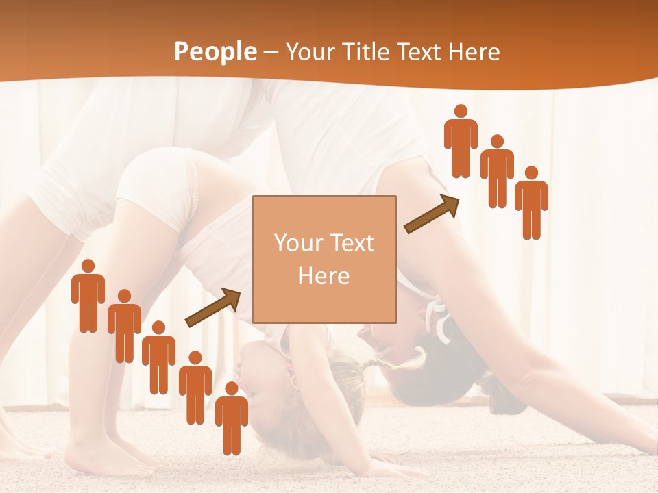 Mom And Baby Doing Exercises PowerPoint Template