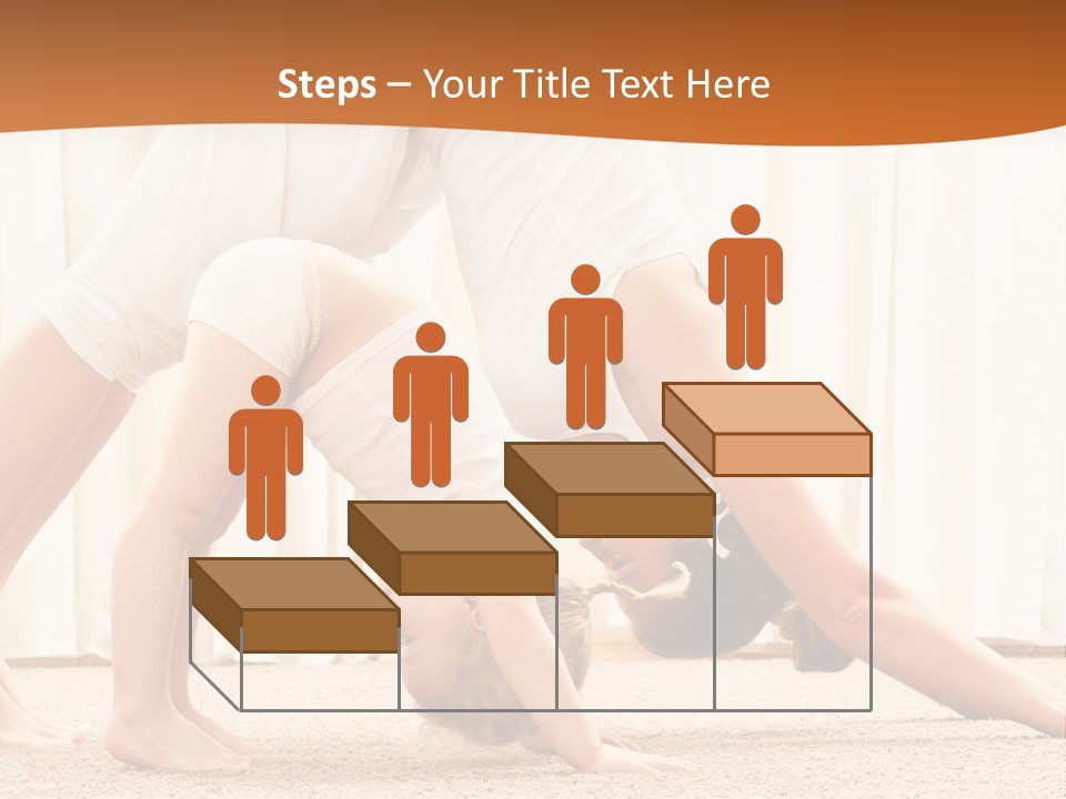 Mom And Baby Doing Exercises PowerPoint Template