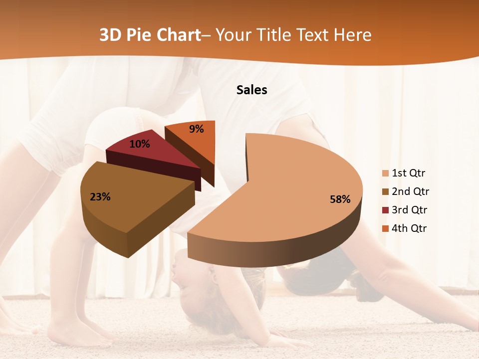 Mom And Baby Doing Exercises PowerPoint Template