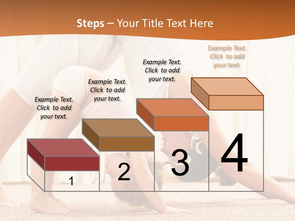 Mom And Baby Doing Exercises PowerPoint Template